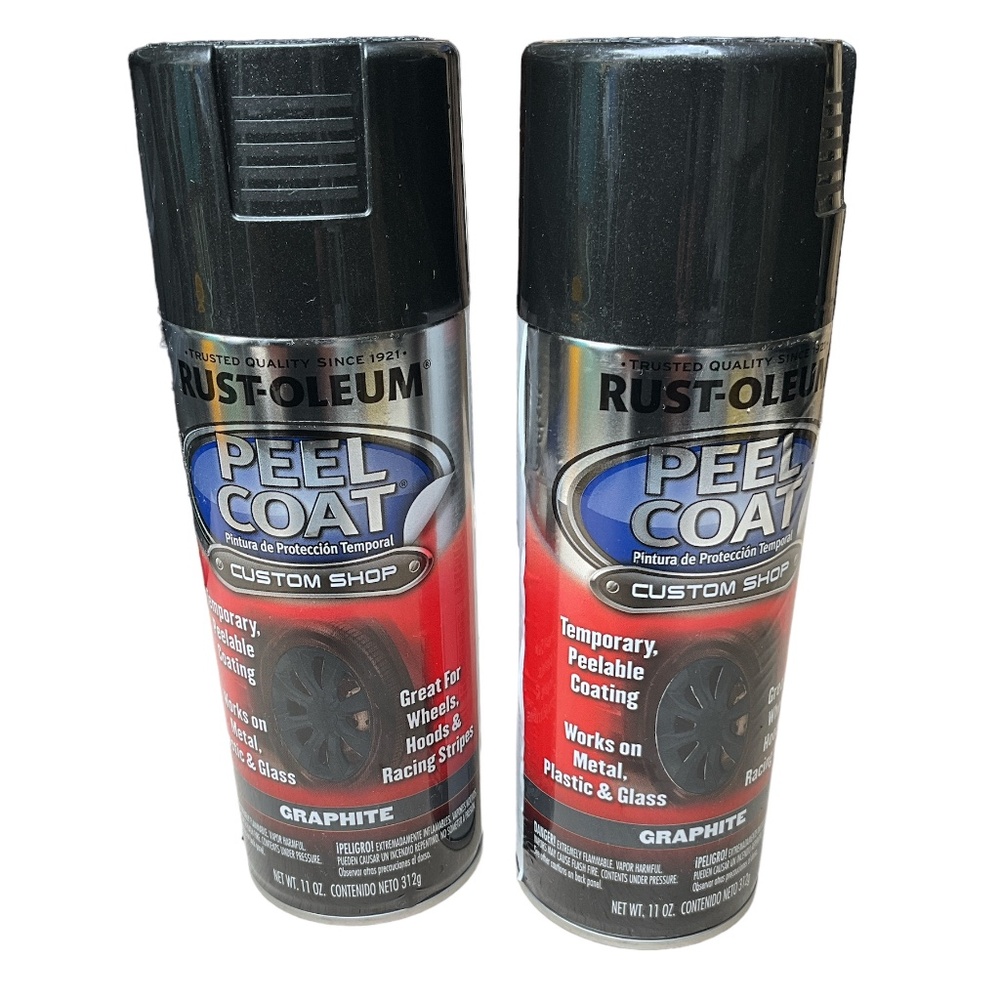 Pack of 2 Rust-Oleum 284320 Automotive Peel Spray Coating, 11 Ounce Graphite